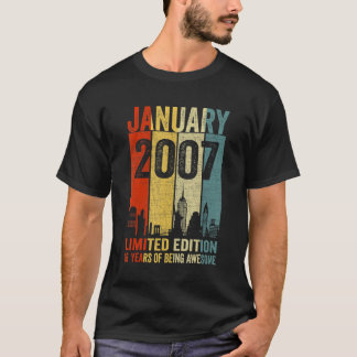 Camiseta Janeiro De 2007 16 Anos De Esforço