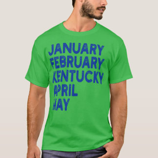 Camiseta janeiro de fevereiro kentucky 1 de abril