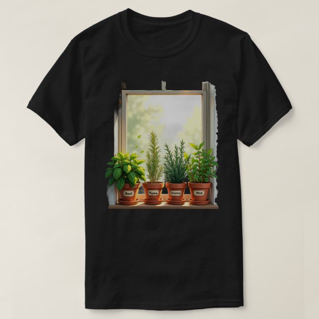 Camiseta Janela de Ervas (Frente do Design)