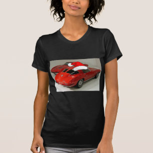 Camiseta Janela Dividida Clássica da Corvette Vermelha de