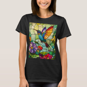 Camiseta Janela Estilo Hummingbird Tiffany