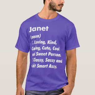 Camiseta Janet Definition Personalized Funny Birthday Gift