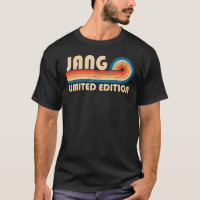 JANG Surname Retro Vintage 80s 90s Aniversário Reu