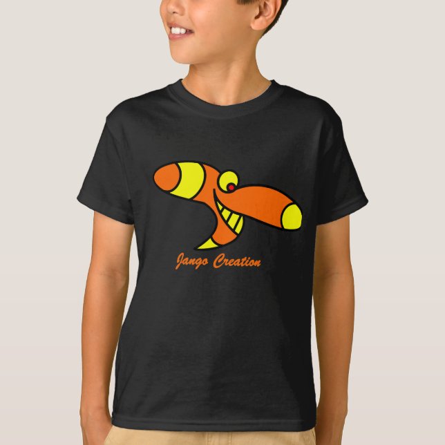 camiseta jango crianças engraçado (Frente)