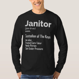 Camiseta Janitor Noun Definition Facility Manager