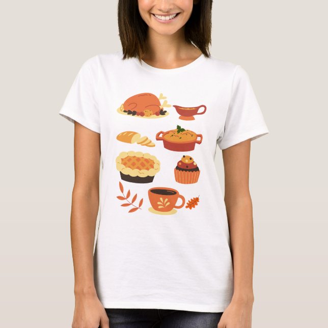 Camiseta janta de Ação de Graças (Frente)
