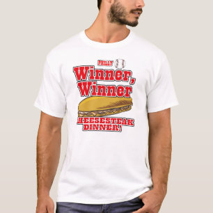 Camiseta Jantar com Cheesesteak do Vencedor da Filadélfia
