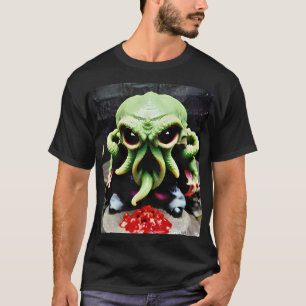 Camiseta Jantar com Cthulhu