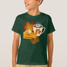 Camiseta Jantar de Ação de Graças Cozinha Torta de Abóbora 