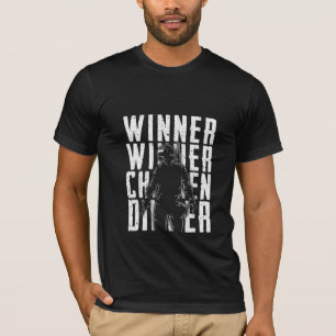 Camiseta Jantar de Frango Vencedor – Design Divertido de Vi