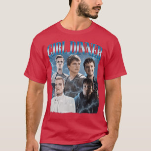 Camiseta Jantar de Garota Josh Hutcherson garota garota