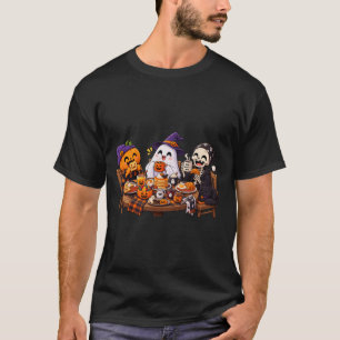 Camiseta Jantar de Halloween com Amigos