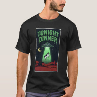 Camiseta Jantar desta Noite – Abdução de Vaca por OVNI