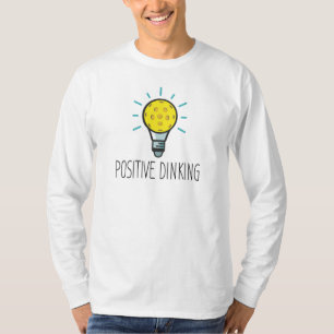 Camiseta Jantar Positivo Picklebol Masculino de Longa Folga