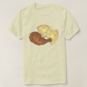 Camiseta Janto Galinha e Waffles com Comida de alma clássic