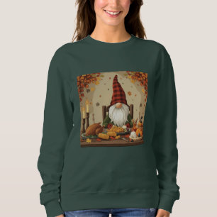 Camiseta Janto Gnome de Ação de Graças - Banquete de outono