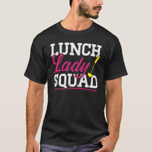 Camiseta Janto Trabalhador de Cafeteria Lady Cook Lunch Lad