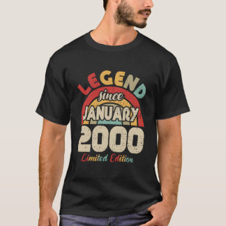 Camiseta January 2000 Legend Since January 2000