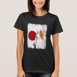 Camiseta Japan Cyprus Half Flag Japanese Cypriot Heritage