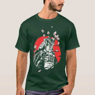 Camiseta Japan Flag Japanese Art Samurai Shinobi Warrior Ni