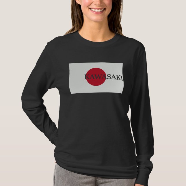 Camiseta Japan Kawasaki Asia Travel Flag (Frente)