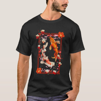 Camiseta Japan Koi Japanese Fish Cherry Blossom 64