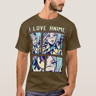 Camiseta Japan Manga Anime Animation  I Love Anime 