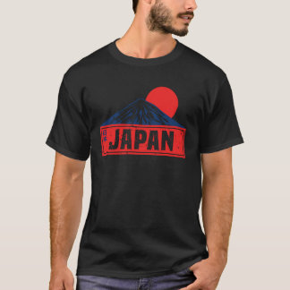 Camiseta Japan Mount Fuji Honshu Tokyo red Sun Osaka Souven
