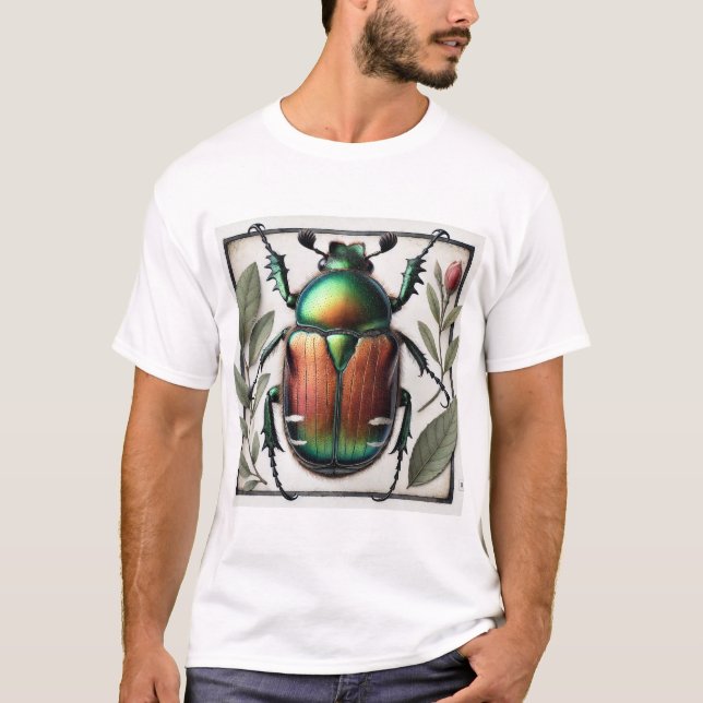 Camiseta Japanese beetle painting 110924IREF232 - Watercolo (Frente)