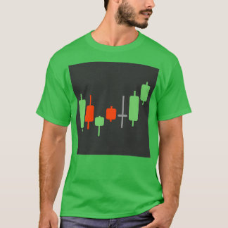 Camiseta japanese candlestick graph