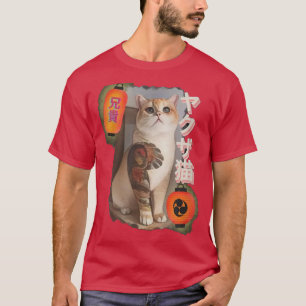 Camiseta Japanese Cat Yakuza Tattoo Cat tattoo Style Japan 