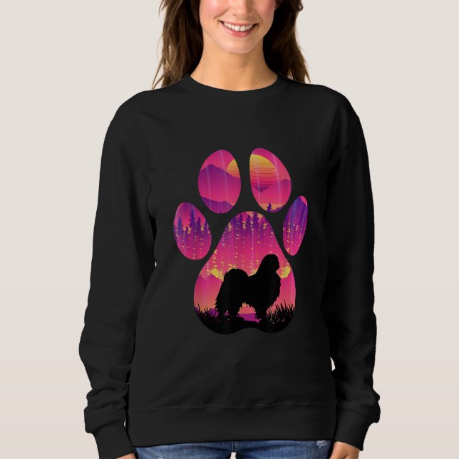 Camiseta Japanese Chin Paw Mom Dad Dog  Women Men (Frente)