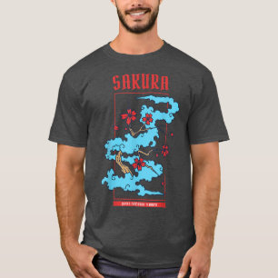 Camiseta Japanese Gift Retro Sakura Themed Cherry Blossom