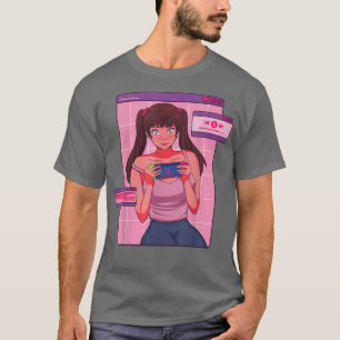 Camiseta Japanese Girl Video Anime Manga Graphic Art Japan