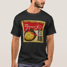 Camiseta Japanese Kanji and Katakana Ramen