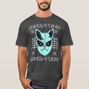Camiseta Japanese Kitsune Girl Anime Character  Japan Aesth
