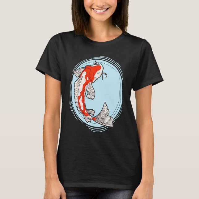 Camiseta Japanese Koi Fish Swimming (Frente)