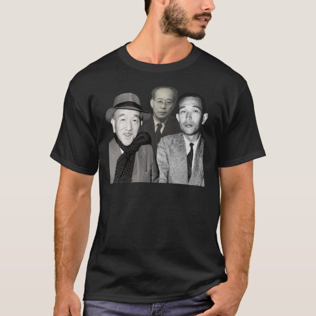 Camiseta Japanese Masters Ozu, Kurosawa, Mizoguchi Classic  (Frente)