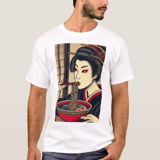 Camiseta Japanese ramen kimono ukiyoe