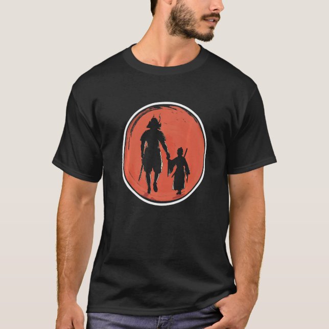 Camiseta Japanese Samurai Dad & Son Japanese Sun Japan (Frente)