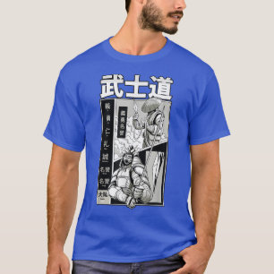Camiseta Japanese Samurai Fantasy Comic Sketch (2)