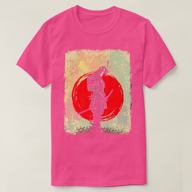 Camiseta Japanese Samurai Fighter Sword Martial Arts  (Frente do Design)
