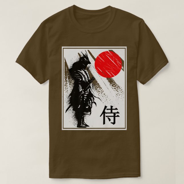 Camiseta Japanese Samurai Japan Warrior Art  (Frente do Design)