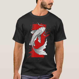 Camiseta Japaneses Tradicionais De Peixes Koi Da Ásia
