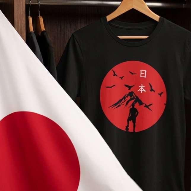 Camiseta  Japão 2026 Samurai Futebol Gráfico Tee (Criador carregado)