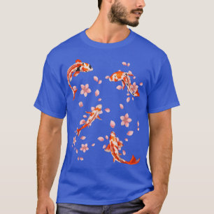 Camiseta Japão Aestética Nishikigoi Cherry Blossom Sakura