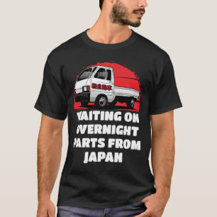 Camiseta Japão Aguardando Peças Mini Caminhão Kei Carro 4wd