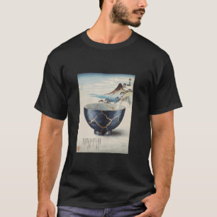 Camiseta Japão Art Kintsugi Repair Pote Dourada Cultura Jap