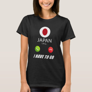Camiseta Japão Bandeira Souvenir Japão Está Chamando