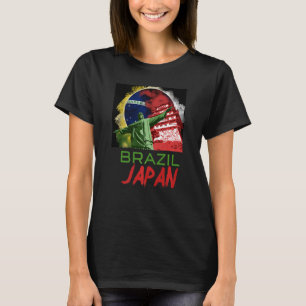 Camiseta Japão: Brasil, Brasil, Bandeira do Brasil, Orgulha
